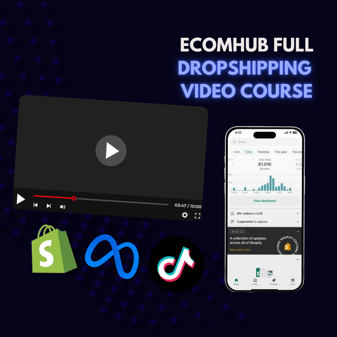 Ecomhub Full Dropshipping Video Course